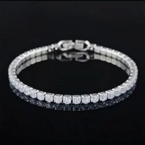 Elegant Gold Chain Crystal Tennis Bracelet for Girls/Women - Image 3