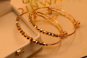 Fancy Luxury Design 24K Gold Plated Bracelet for Girls/Women