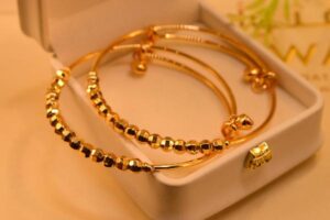 Fancy Luxury Design 24K Gold Plated Bracelet for Girls/Women - Image 2